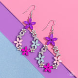 FAIRY Beautiful - Pink Earrings - Paparazzi Accessories Earrings Bedazzle Me Pretty Mobile Fashion Boutique