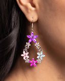FAIRY Beautiful - Pink Earrings - Paparazzi Accessories Earrings Bedazzle Me Pretty Mobile Fashion Boutique
