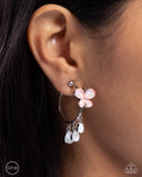 Fairy Fantasy - Orange Clip-On Earrings - Paparazzi Accessories Clip-On Bedazzle Me Pretty Mobile Fashion Boutique