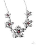 Faithful Florals - Pink Necklace - Paparazzi Accessories Necklace Bedazzle Me Pretty Mobile Fashion Boutique