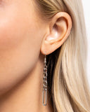 Falling For A Shooting Star - White Necklace - Paparazzi Accessories Necklace Bedazzle Me Pretty Mobile Fashion Boutique