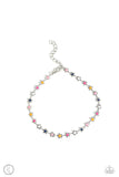 Familiar Florals - Multi Anklet - Paparazzi Accessories Anklet Bedazzle Me Pretty Mobile Fashion Boutique
