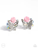 Fanciful Facade - Multi Clip-On Earrings - Paparazzi Accessories Clip-On Bedazzle Me Pretty Mobile Fashion Boutique