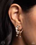 Fantastical Fashion - Gold Clip-On Earrings - Paparazzi Accessories Clip-On Bedazzle Me Pretty Mobile Fashion Boutique