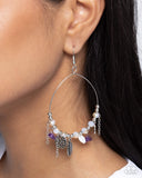 Feathered Fringe - Purple Earrings - Paparazzi Accessories Earrings Bedazzle Me Pretty Mobile Fashion Boutique
