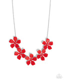 Featured Finesse - Red Necklace - Paparazzi Accessories Necklace Bedazzle Me Pretty Mobile Fashion Boutique