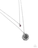 February Birthstone Beauty - Purple Necklace - Paparazzi Accessories Necklace Bedazzle Me Pretty Mobile Fashion Boutique