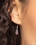 February Birthstone Beauty - Purple Necklace - Paparazzi Accessories Necklace Bedazzle Me Pretty Mobile Fashion Boutique