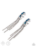 Feminine Fascination - Blue Post Earrings - Paparazzi Accessories Post Earrings Bedazzle Me Pretty Mobile Fashion Boutique