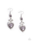 Feminine Feature - Silver Earrings - Paparazzi Accessories Earrings Bedazzle Me Pretty Mobile Fashion Boutique