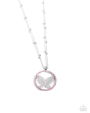 Festive Flight - Pink Necklace - Paparazzi Accessories Necklace Bedazzle Me Pretty Mobile Fashion Boutique