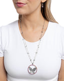 Festive Flight - Pink Necklace - Paparazzi Accessories Necklace Bedazzle Me Pretty Mobile Fashion Boutique