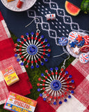 Fierce Firework - Multi Earrings - Paparazzi Accessories Earrings Bedazzle Me Pretty Mobile Fashion Boutique