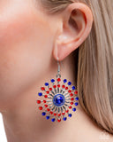 Fierce Firework - Multi Earrings - Paparazzi Accessories Earrings Bedazzle Me Pretty Mobile Fashion Boutique