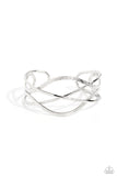 Fierce Fusion - Silver Bracelet - Paparazzi Accessories Bracelet Bedazzle Me Pretty Mobile Fashion Boutique