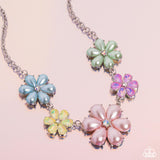 Fiercely Flowering - Multi Necklace - Paparazzi Accessories Necklace Bedazzle Me Pretty Mobile Fashion Boutique