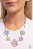 Fiercely Flowering - Multi Necklace - Paparazzi Accessories Necklace Bedazzle Me Pretty Mobile Fashion Boutique