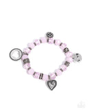 Filigree Finesse - Pink Bracelet - Paparazzi Accessories Bracelet Bedazzle Me Pretty Mobile Fashion Boutique