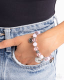 Filigree Finesse - Pink Bracelet - Paparazzi Accessories Bracelet Bedazzle Me Pretty Mobile Fashion Boutique
