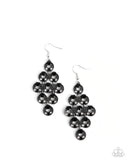 Find Your Sparkle - Black Earrings - Paparazzi Accessories Earrings Bedazzle Me Pretty Mobile Fashion Boutique