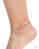 Fine Fortune - Silver Anklet - Paparazzi Accessories Anklet Bedazzle Me Pretty Mobile Fashion Boutique