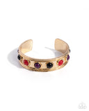 Fitted Fancy - Purple Bracelet - Paparazzi Accessories Bracelet Bedazzle Me Pretty Mobile Fashion Boutique