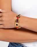 Fitted Fancy - Purple Bracelet - Paparazzi Accessories Bracelet Bedazzle Me Pretty Mobile Fashion Boutique