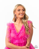 Flamingo Freestyle - Pink Post Earrings - Paparazzi Accessories Post Earrings Bedazzle Me Pretty Mobile Fashion Boutique