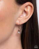Flawless Flight - Copper Necklace - Paparazzi Accessories Necklace Bedazzle Me Pretty Mobile Fashion Boutique