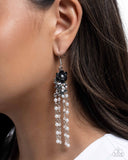Flawless Floral - Black Earrings - Paparazzi Accessories Earrings Bedazzle Me Pretty Mobile Fashion Boutique