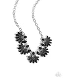 Flawless Fringe - Black Necklace - Paparazzi Accessories Necklace Bedazzle Me Pretty Mobile Fashion Boutique