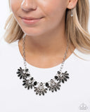 Flawless Fringe - Black Necklace - Paparazzi Accessories Necklace Bedazzle Me Pretty Mobile Fashion Boutique