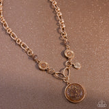FLECKS Big Thing - Brown Necklace - Paparazzi Accessories Necklace Bedazzle Me Pretty Mobile Fashion Boutique