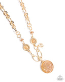 FLECKS Big Thing - Brown Necklace - Paparazzi Accessories Necklace Bedazzle Me Pretty Mobile Fashion Boutique
