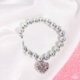 Fleeting Filigree - Pink Bracelet - Paparazzi Accessories Bracelet Bedazzle Me Pretty Mobile Fashion Boutique