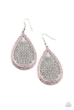 Fleur de Fantasy - Pink Earrings - Paparazzi Accessories Earrings Bedazzle Me Pretty Mobile Fashion Boutique
