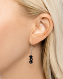 Flickering Fact - Black Necklace - Paparazzi Accessories Necklace Bedazzle Me Pretty Mobile Fashion Boutique