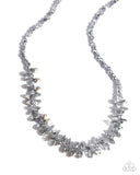 Flickering Fashion - Silver Necklace - Paparazzi Accessories Necklace Bedazzle Me Pretty Mobile Fashion Boutique