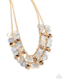 Flickering Finesse - Brown Necklace - Paparazzi Accessories Necklace Bedazzle Me Pretty Mobile Fashion Boutique