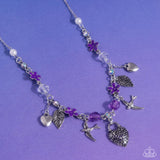 Flight of the Sparrow - Purple Necklace - Paparazzi Accessories Necklace Bedazzle Me Pretty Mobile Fashion Boutique