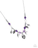 Flight of the Sparrow - Purple Necklace - Paparazzi Accessories Necklace Bedazzle Me Pretty Mobile Fashion Boutique