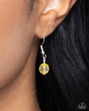 Flight of the Sparrow - Yellow Necklace - Paparazzi Accessories Necklace Bedazzle Me Pretty Mobile Fashion Boutique