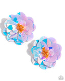 Floating Florals - Multi Post Earrings - Paparazzi Accessories Post Earrings Bedazzle Me Pretty Mobile Fashion Boutique