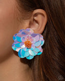 Floating Florals - Multi Post Earrings - Paparazzi Accessories Post Earrings Bedazzle Me Pretty Mobile Fashion Boutique