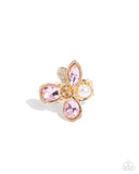 FLORAL Excellence - Pink Ring - Paparazzi Accessories Ring Bedazzle Me Pretty Mobile Fashion Boutique