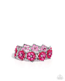 Floral Facility - Pink Bracelet - Paparazzi Accessories Bracelet Bedazzle Me Pretty Mobile Fashion Boutique