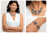 Floral Fate - Multi Complete Look  - Paparazzi Accessories Bedazzle Me Pretty Mobile Fashion Boutique