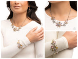 Floral Feature - Yellow Complete Look  - Paparazzi Accessories Bedazzle Me Pretty Mobile Fashion Boutique