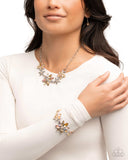 Floral Feature - Yellow Complete Look  - Paparazzi Accessories Bedazzle Me Pretty Mobile Fashion Boutique