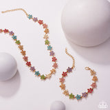Floral Field - Multi Necklace - Paparazzi Accessories Necklace Bedazzle Me Pretty Mobile Fashion Boutique
